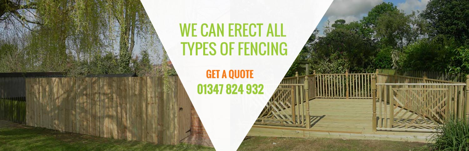 We can erect all types of fencing